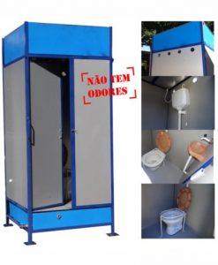 Banheiro Com Caixa D'água e Porta Resíduos